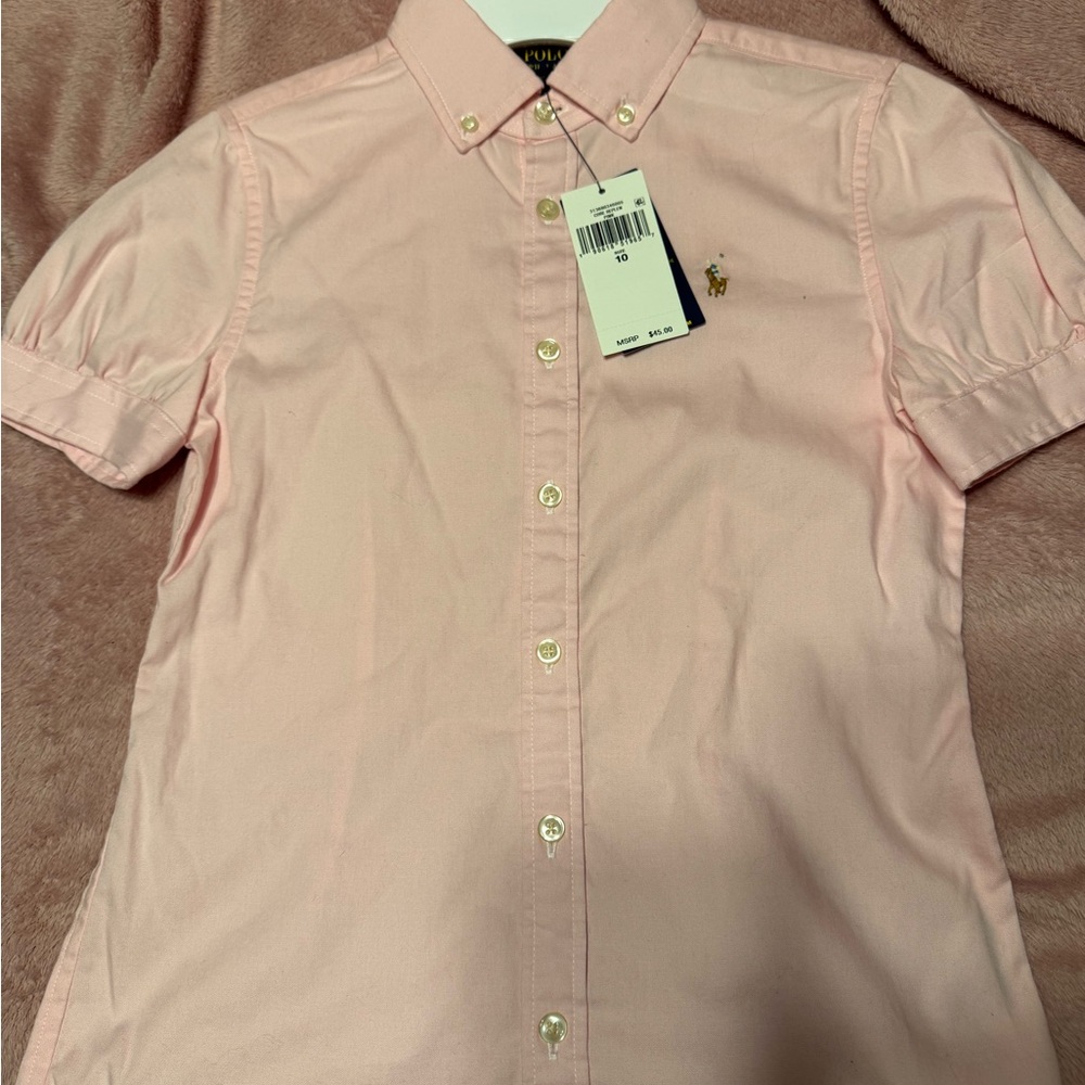 Ralph Lauren Light Pink Button Down Shirt